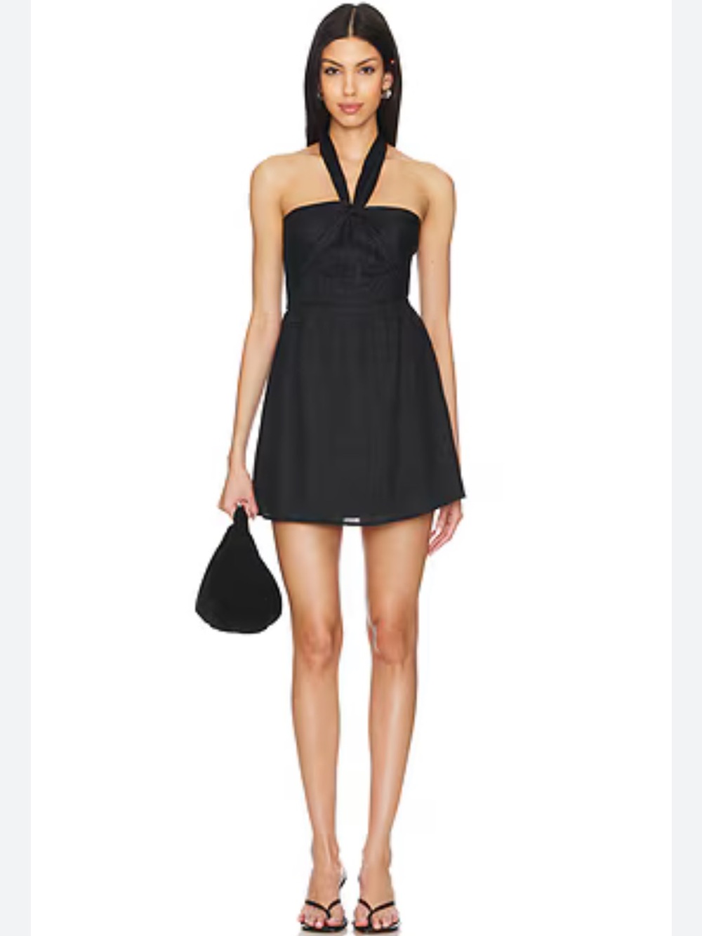 L*space Black Halter Mini Dress